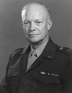 Headshot of GEN Eisenhower, against a neutral background.